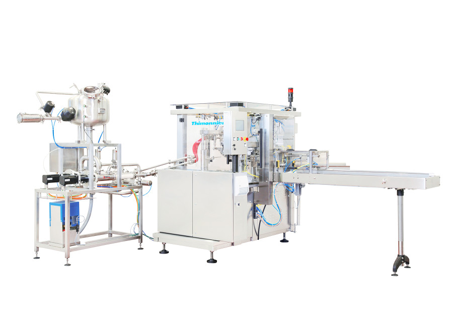 Rotary filling machine for doypack pouch